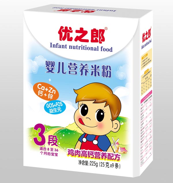 優(yōu)之郎雞肉高鈣營(yíng)養(yǎng)米粉3段225g