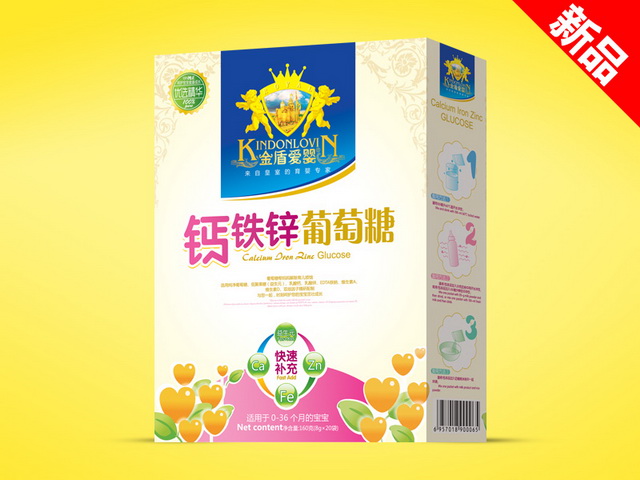 金盾愛(ài)嬰葡萄糖盒裝-鈣鐵鋅