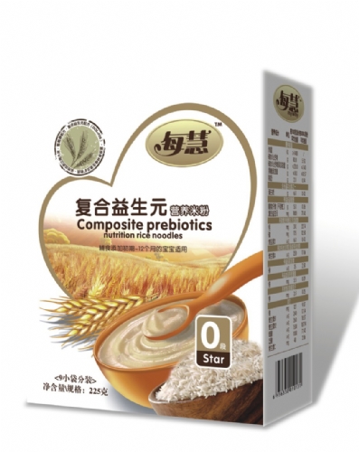 每慧復合益生元營養(yǎng)米粉0段(盒裝)