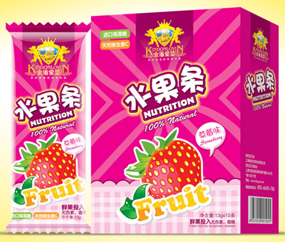 金盾愛嬰草莓味水果條