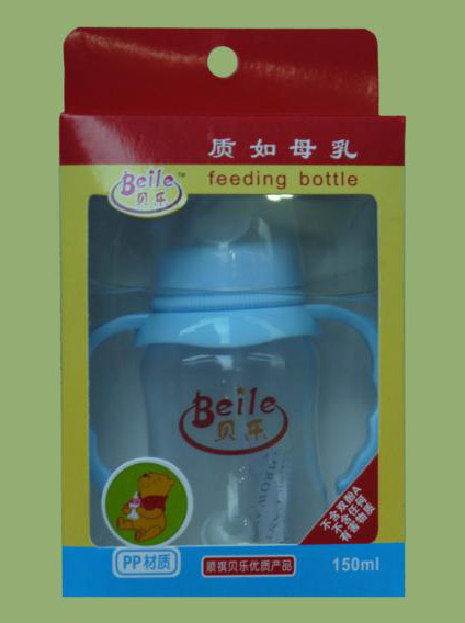 貝樂標(biāo)口帶柄PP奶瓶150ml