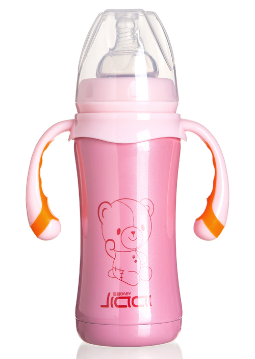 佳愛不銹鋼自動(dòng)保溫奶瓶(寬口徑)180ml