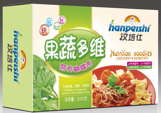 漢培仕果蔬多維營養(yǎng)蝴蝶面