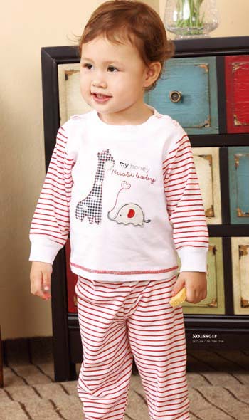 諾比長頸鹿條紋爬爬衣