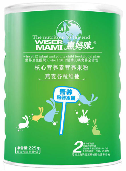 惠媽咪燕麥谷粒維他核心營養(yǎng)素營養(yǎng)米粉罐裝