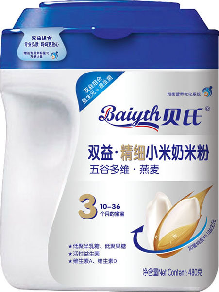 貝氏五谷多維燕麥雙益精細小米奶米粉480克