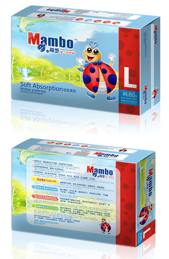 Mambo每步嬰兒紙尿褲L碼60片大包裝