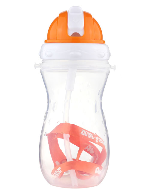 噯唯流線型運(yùn)動(dòng)水壺(380ml)橙色