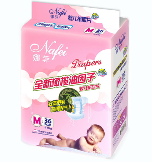 娜菲頂級呵護干爽紙尿片M碼