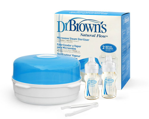 布朗博士微波爐消毒鍋套裝(附送2個8安士PES奶瓶)