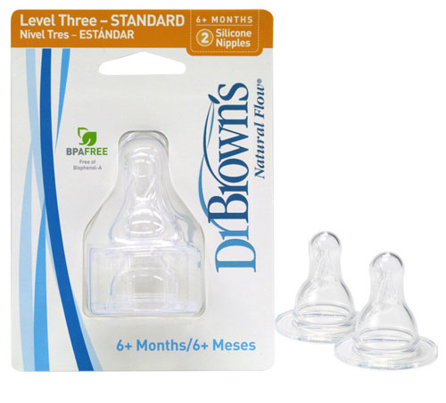 布朗博士流量3標(biāo)準(zhǔn)奶嘴(2個(gè)裝)