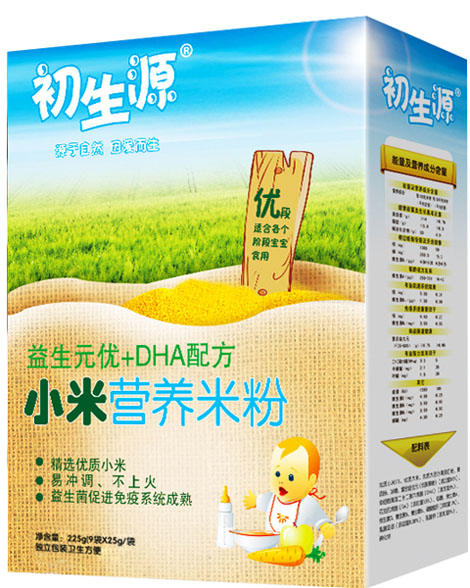 初生源益生元優(yōu)+DHA小米營(yíng)養(yǎng)米粉