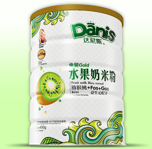 達(dá)尼斯獼猴桃FOS+GOS金裝水果奶米粉