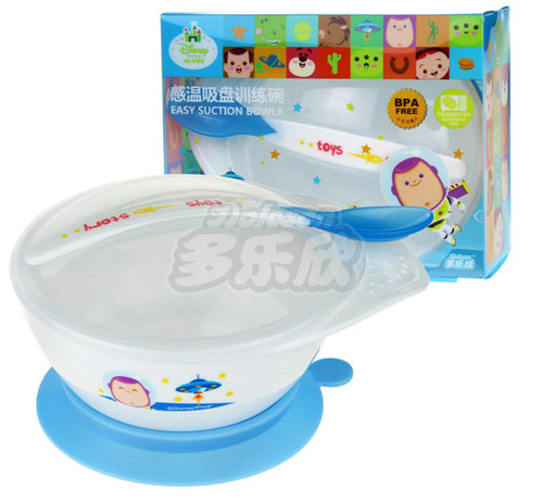迪士尼寶寶感溫吸盤訓(xùn)練碗