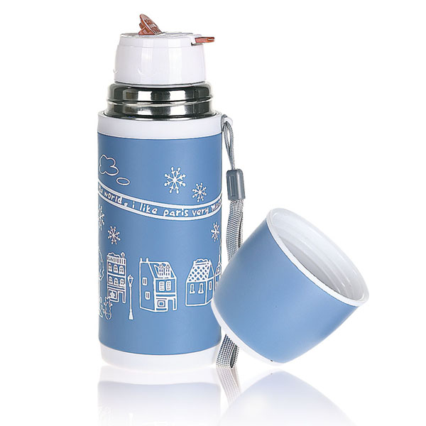 貝樂嘉藍(lán)色雪花時(shí)尚兒童水壺