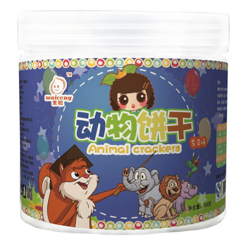 麥聰動(dòng)物餅干紫菜味