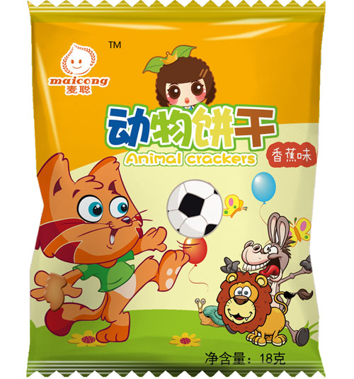 麥聰動(dòng)物餅干香蕉味袋裝
