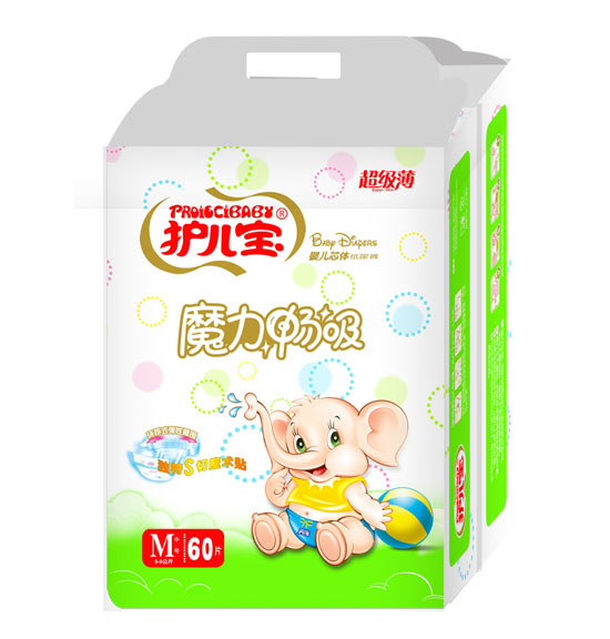 護(hù)兒寶魔力暢吸嬰兒芯體紙尿褲M(mǎn)碼60片大包