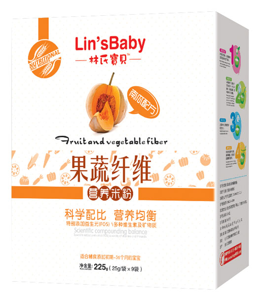 林氏寶貝南瓜果蔬纖維米粉盒裝