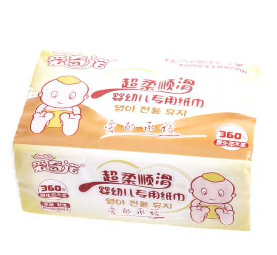 愛(ài)奇諾超柔順滑-嬰幼兒專(zhuān)用360張紙巾