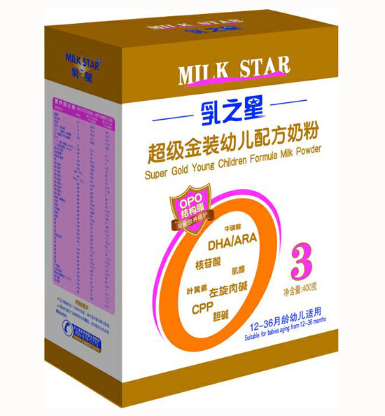 乳之星超級金裝嬰幼兒奶粉3段(盒裝)