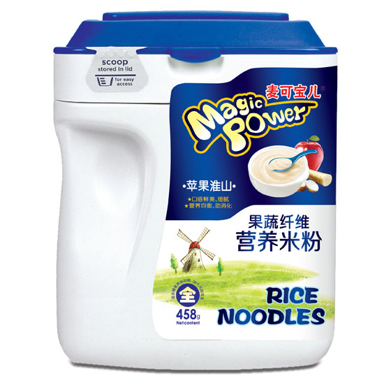 麥可寶兒蘋果淮山果蔬纖維營養(yǎng)米粉