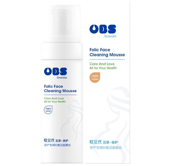 歐貝氏孕婦專(zhuān)用葉酸潔面慕絲150ml