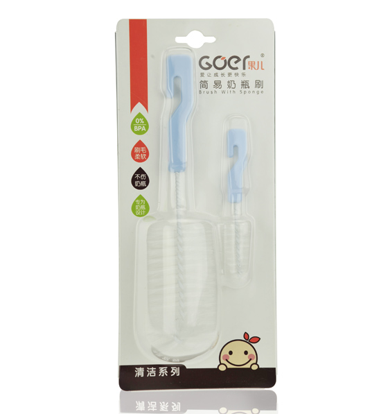 果兒簡(jiǎn)易型奶瓶刷藍(lán)色