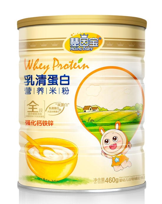 慧因寶強化鈣鐵鋅乳清蛋白營養(yǎng)米粉