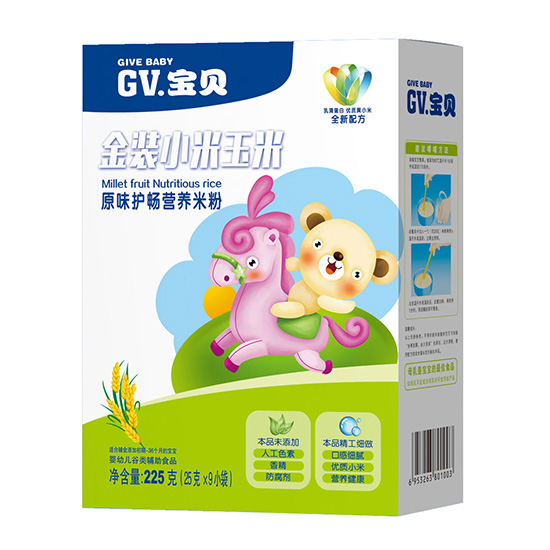 GV寶貝金裝小米玉米原味護暢營養(yǎng)米粉