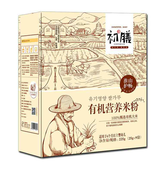 初膳有機(jī)營養(yǎng)米粉淮山護(hù)暢盒裝