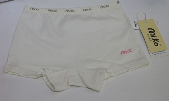 啤啤小魚銀離子女童抗菌內(nèi)褲白色