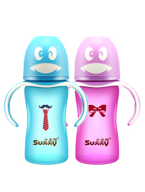 小太陽全身感溫型玻璃奶瓶240ML