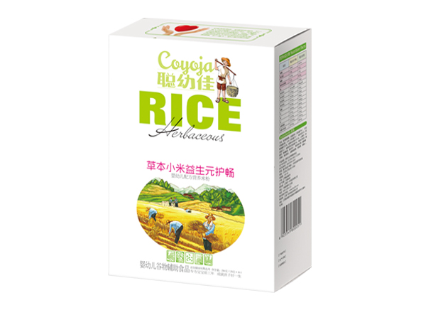 聰幼佳草本小米嬰幼兒配方營養(yǎng)米粉-益生元護(hù)暢