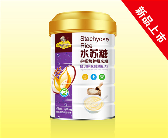 歐貝米拉水蘇糖護(hù)暢營(yíng)養(yǎng)餐米粉原味純香配方聽裝