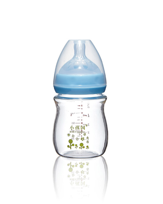 小孩國初生寬口玻璃奶瓶藍色150ML.jpg 小孩國初生寬口玻璃奶瓶藍色150ML.jpg