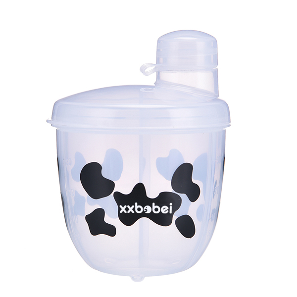 邦貝小象便攜奶粉盒奶牛色