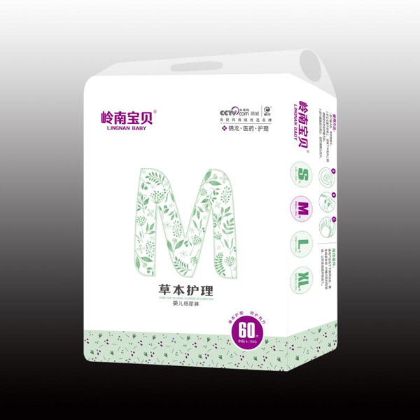 嶺南寶貝草本護理嬰兒紙尿褲60