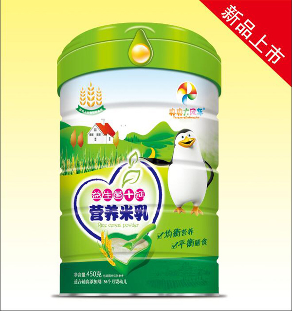 央央大風(fēng)車營養(yǎng)米乳(益生菌+鈣) 罐裝