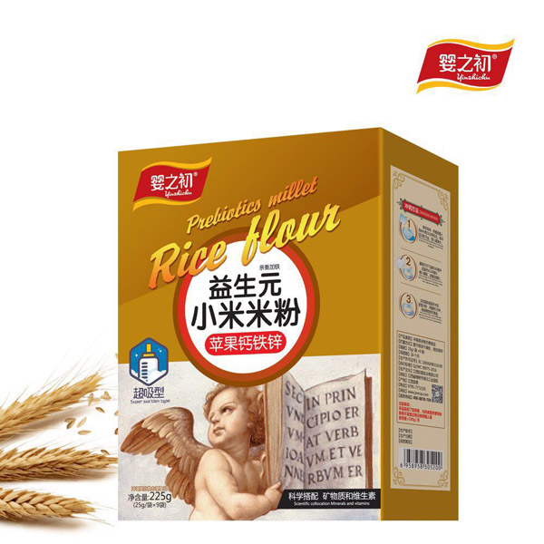 嬰之初益生元護(hù)暢小米米粉-蘋果鈣鐵鋅盒裝