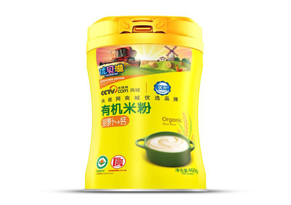 優(yōu)貝滋胡蘿卜+鈣有機(jī)米粉罐裝