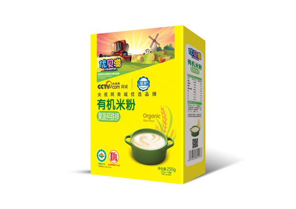 優(yōu)貝滋果蔬鈣鐵鋅有機(jī)米粉盒裝