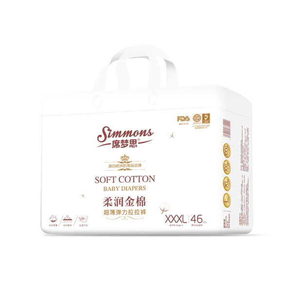 席夢思柔潤金棉超薄彈力拉拉褲XXXL46