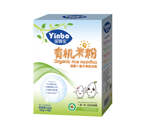 金嬰寶有機(jī)米粉-胡蘿卜蓮子 盒裝