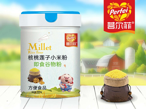 菩爾菲核桃蓮子小米粉 聽裝