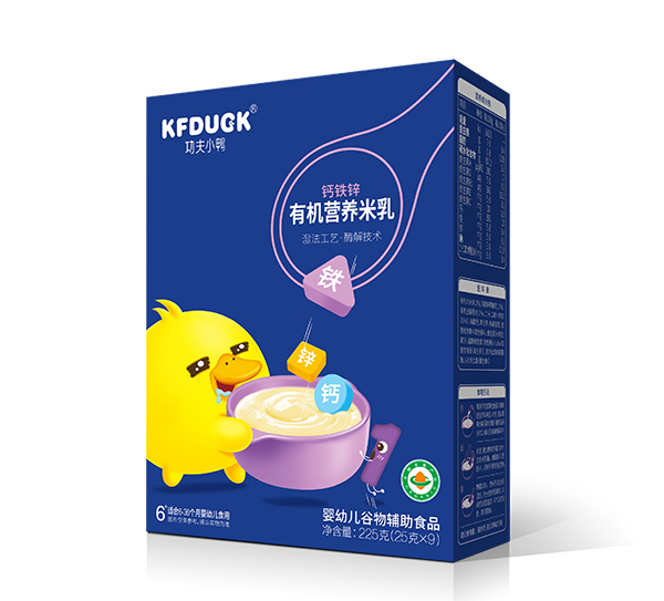 功夫小鴨有機(jī)營(yíng)養(yǎng)米乳-鈣鐵鋅