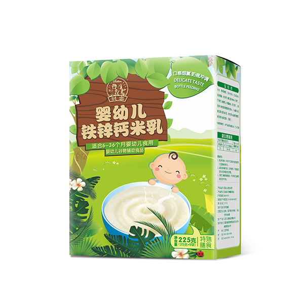 貝戀嬰幼兒鐵鋅鈣米乳盒裝