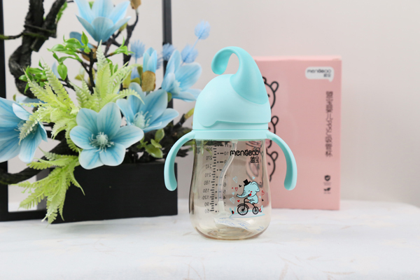 盟寶嬰兒PPSU吸管杯 藍(lán)色1