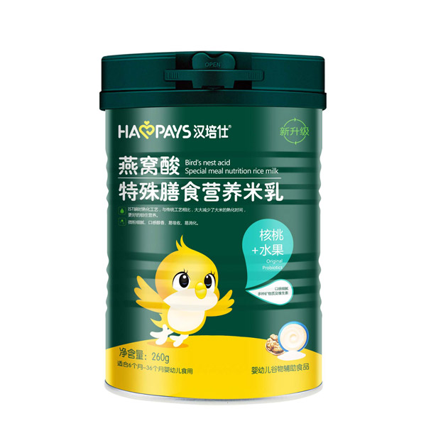 漢培仕燕窩酸特殊膳食營(yíng)養(yǎng)米乳-核桃水果