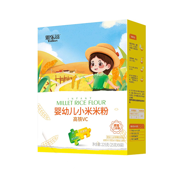 雅樂(lè)滋嬰幼兒小米米粉 高鐵VC 盒裝